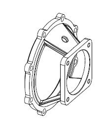 Csapágyház közdarab